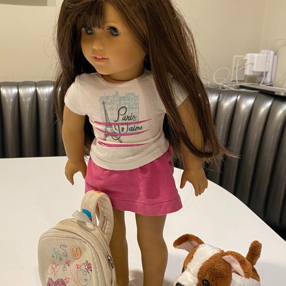 AMERICAN GIRL DOLL GRACE THOMAS, DOG & BACKPACK - Picture 1 of 8